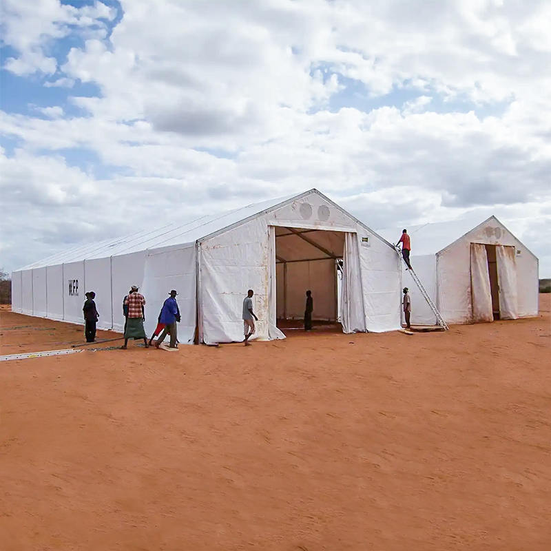 Unità di stoccaggio mobili per tende standard ignifughe resistenti ai raggi UV da 10 x 24 m IFRC/ICRC/WFP/IOM (MSU)