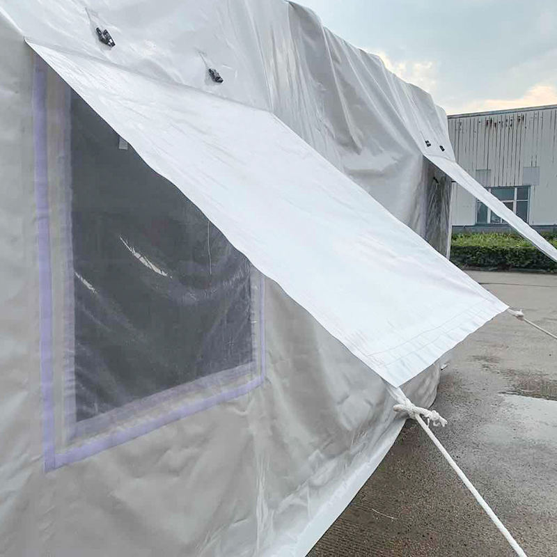 Tenda in rilievo con struttura in acciaio ricoperta a membrana da 5x7 m