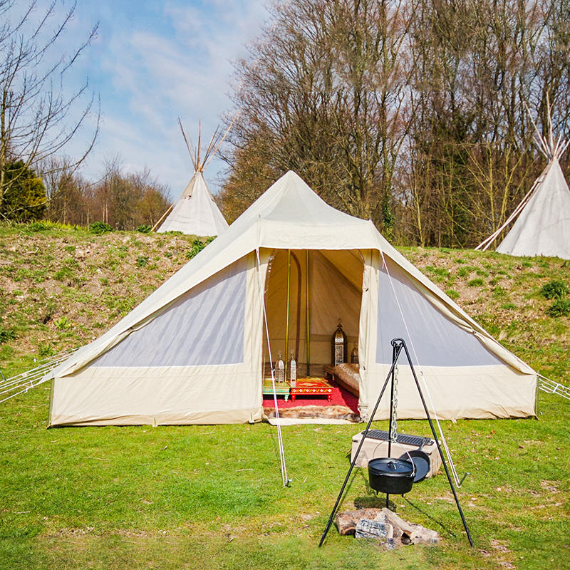 Tenda da campeggio in tela Touareg Deluxe da 4,4 metri