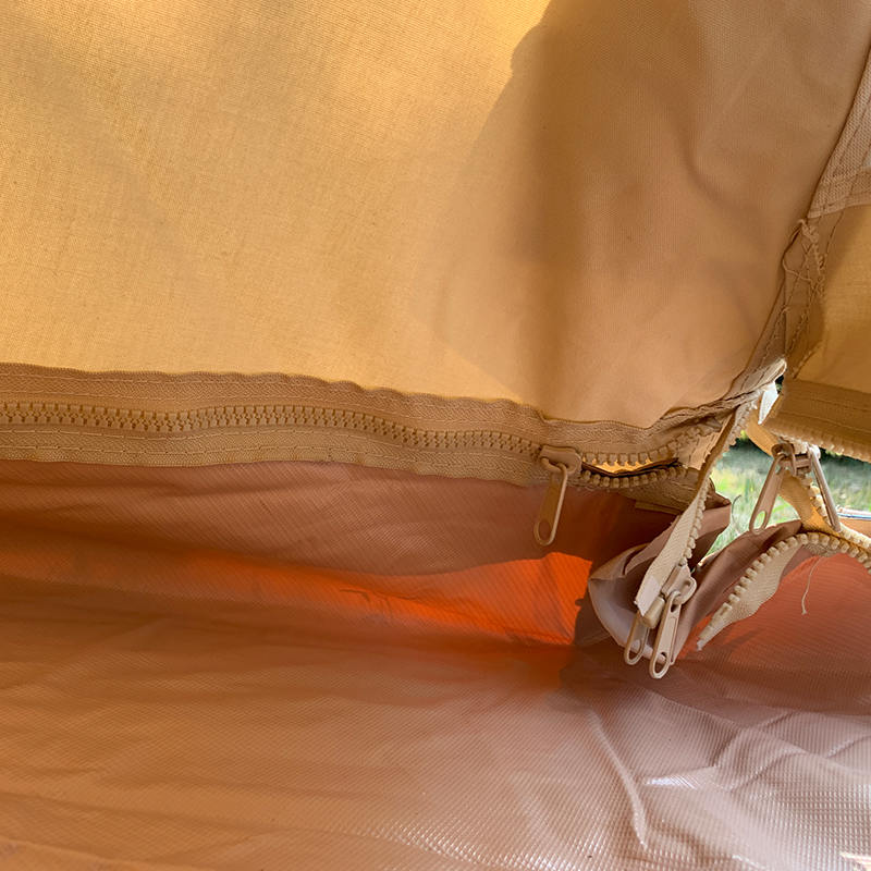 Tenda da campeggio in tela per famiglie Tipi a palo singolo da 4 metri