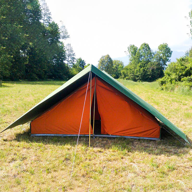 Tenda tradizionale in tela da scout da 5,2x5,5 m per 8 persone