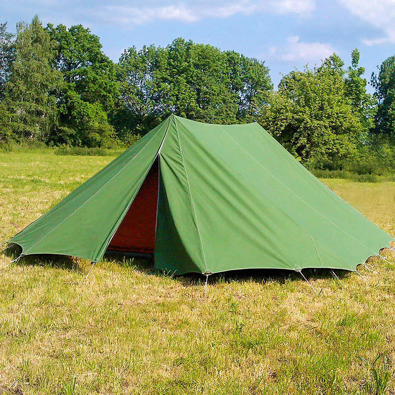 Tenda tradizionale in tela da scout da 5,2x5,5 m per 8 persone