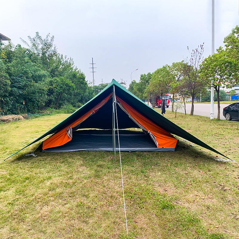 Tenda tradizionale in tela da scout da 5,2x5,5 m per 8 persone