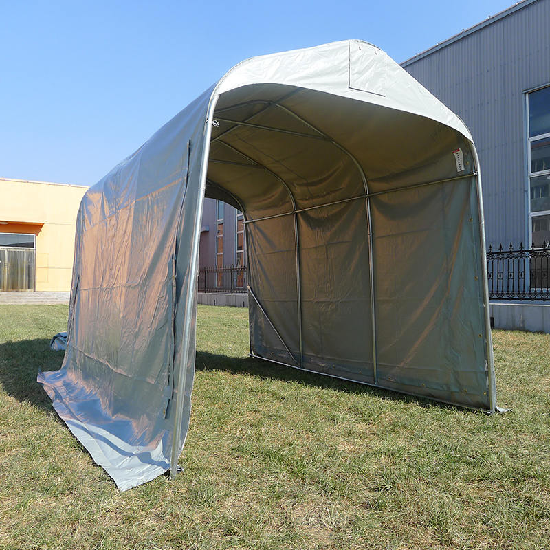 Tenda di stoccaggio portatile per garage temporaneo in PVC 2,44x3,66 (8 