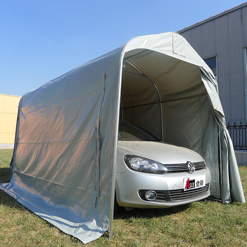 Tenda di stoccaggio portatile per garage temporaneo in PVC 2,44x3,66 (8 
