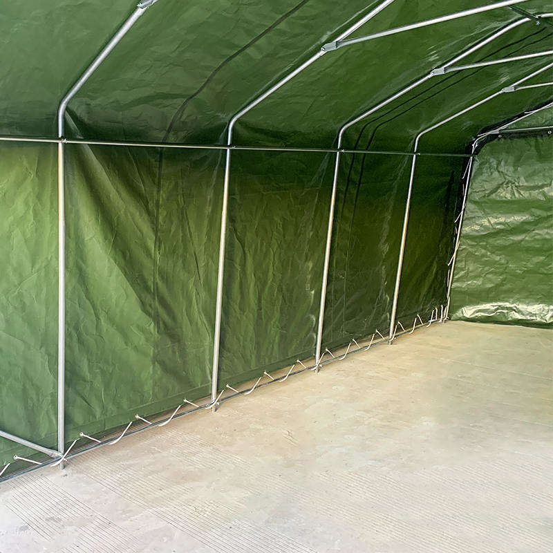 Garage portatile per ricovero per auto in tela PE resistente ai raggi UV da 3,3x6,1 m (11