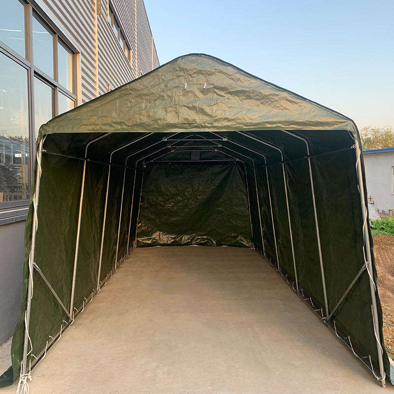 Garage portatile per ricovero per auto in tela PE resistente ai raggi UV da 3,3x6,1 m (11