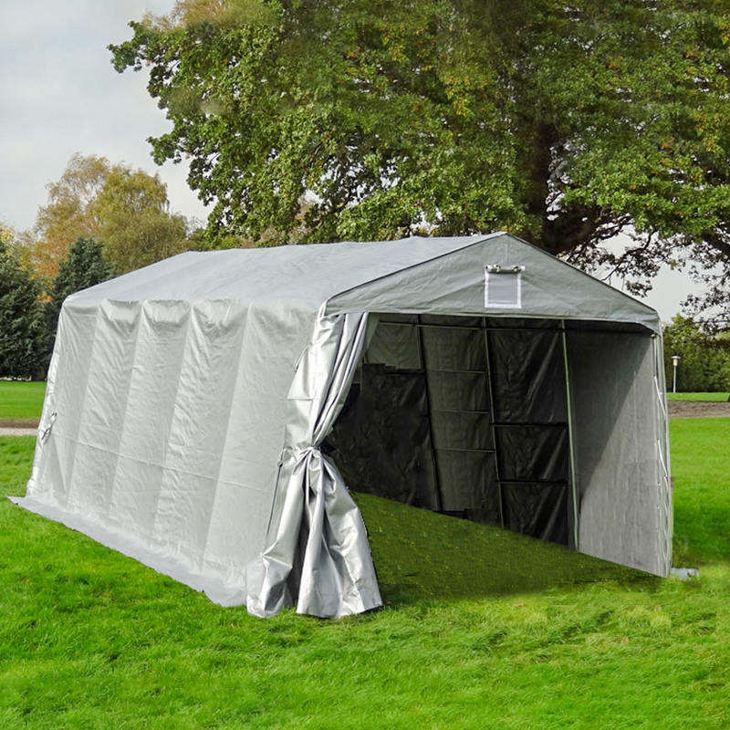 Garage portatile per ricovero per auto in tela PE resistente ai raggi UV da 3,3x6,1 m (11