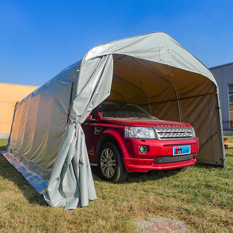 Pensilina per auto da esterno in PVC grigio da 3,66x7,32 m (12