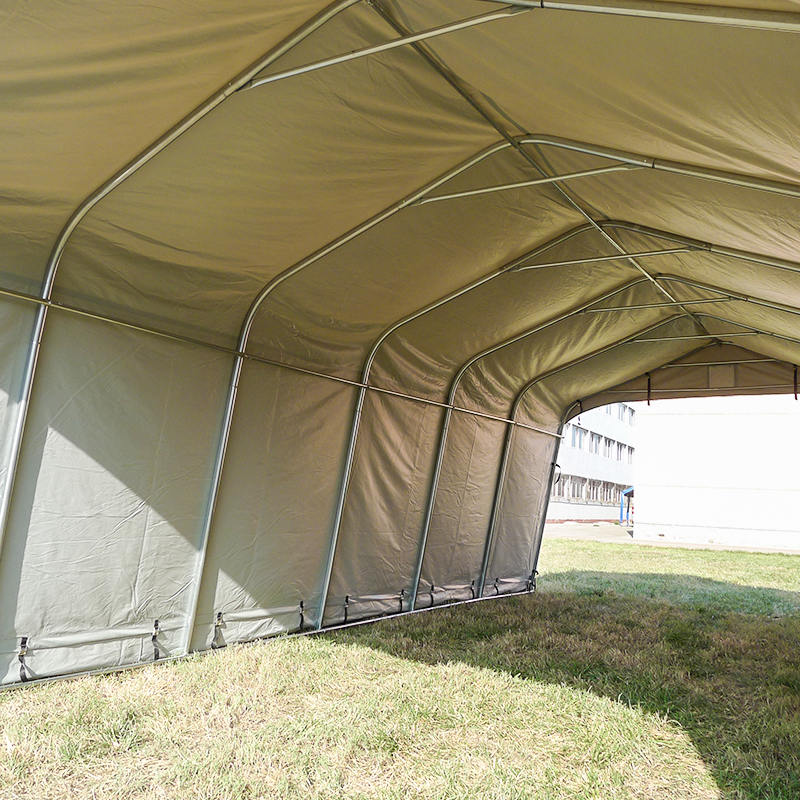 Pensilina per auto da esterno in PVC grigio da 3,66x7,32 m (12