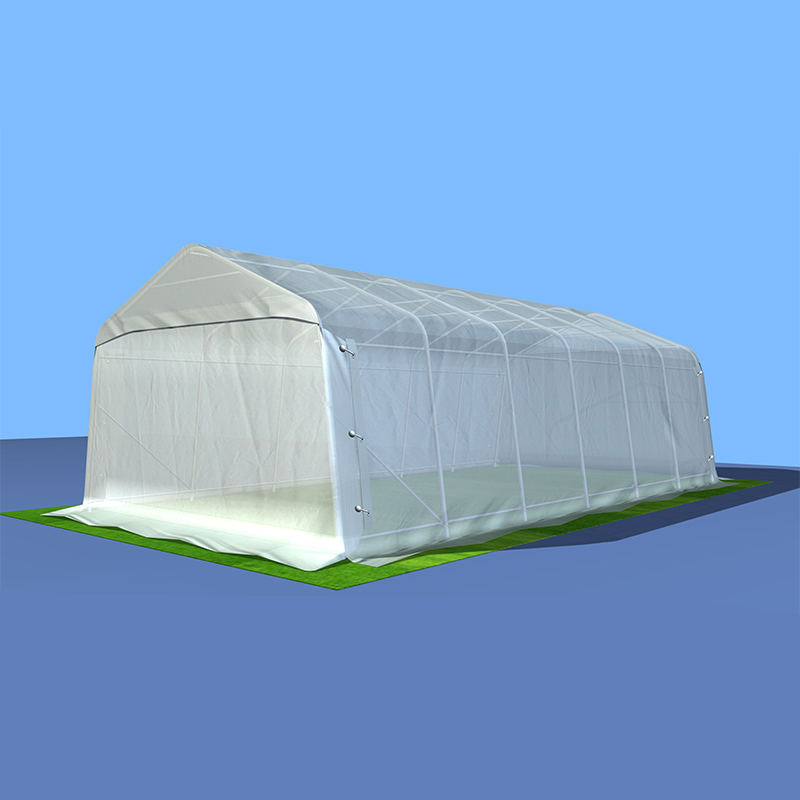 Pensilina per auto da esterno in PVC grigio da 3,66x7,32 m (12