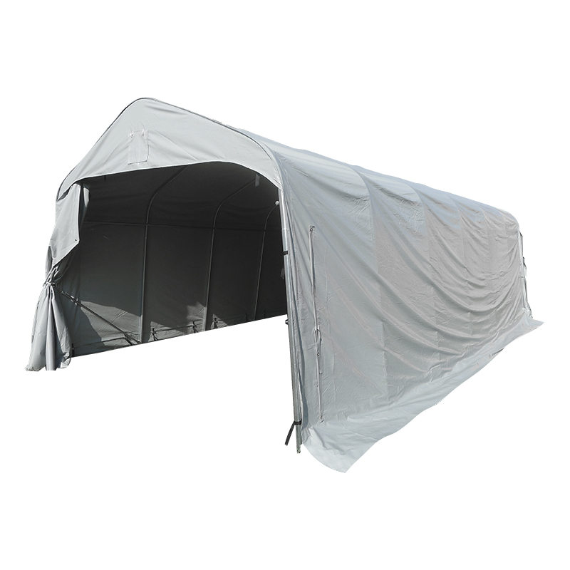 Pensilina per auto da esterno in PVC grigio da 3,66x7,32 m (12