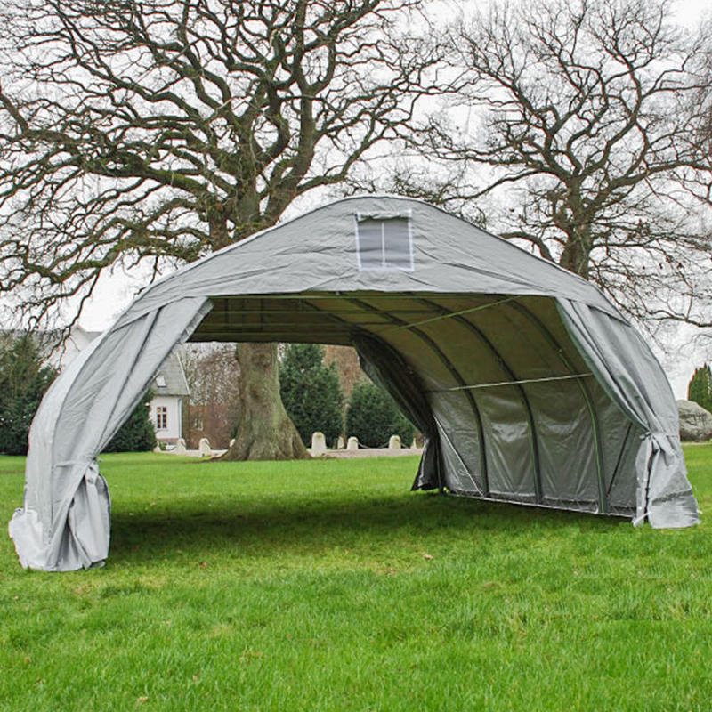 Pensilina per garage doppia portatile extra large in PVC da 5,6x6,1 m (18