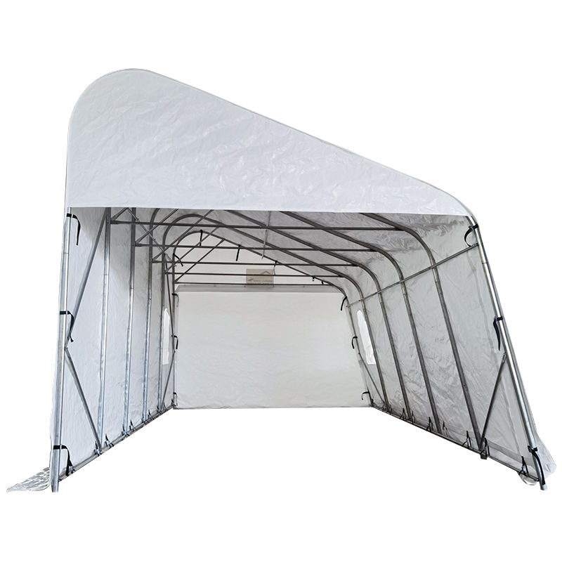 Garage e pensiline portatili temporanei in PE a pendenza singola da 3,2x6,1 m (10,6