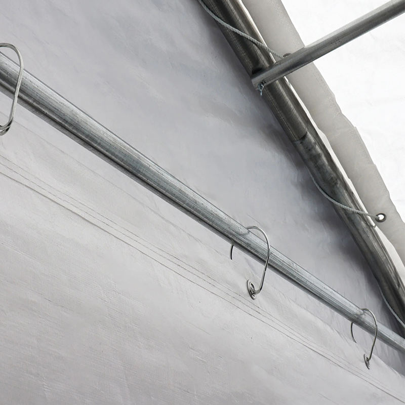 Garage portatile resistente per ricovero per auto doppio in PE da 6x6 m (20