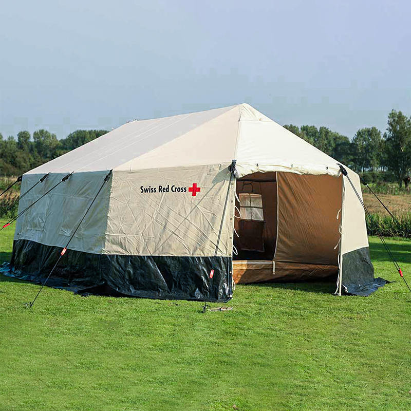 Tenda familiare doppia pieghevole per tutte le stagioni ICRC IFRC UNHCR standard per 5 persone