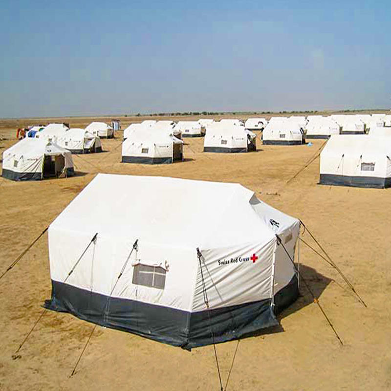 Tenda familiare doppia pieghevole per tutte le stagioni ICRC IFRC UNHCR standard per 5 persone