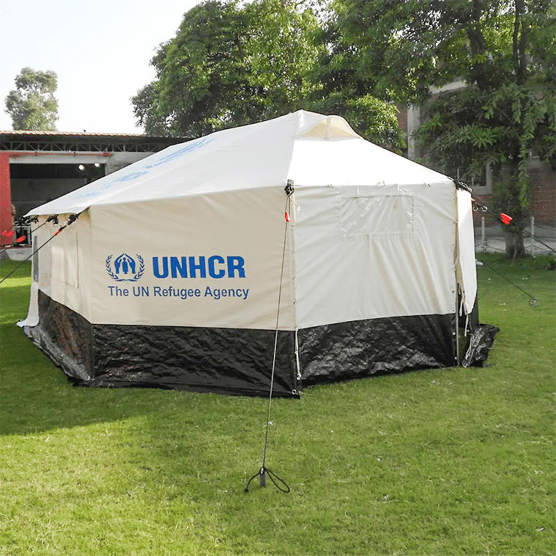 Tenda familiare doppia pieghevole per tutte le stagioni ICRC IFRC UNHCR standard per 5 persone