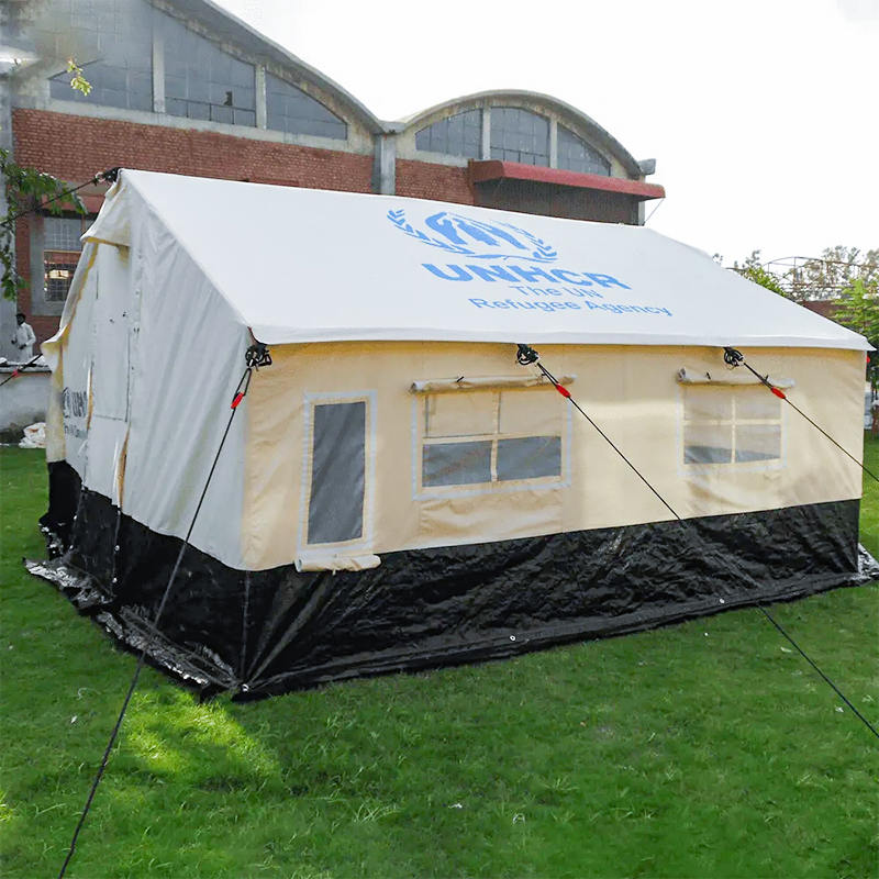 Tenda familiare doppia pieghevole per tutte le stagioni ICRC IFRC UNHCR standard per 5 persone