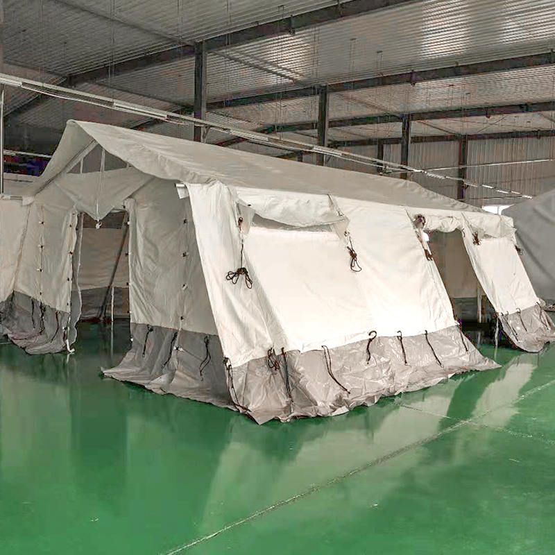 Tenda base multiuso standard MSF/ICRC/IFRC da 45 m² utilizzata per scuola, ufficio, clinica