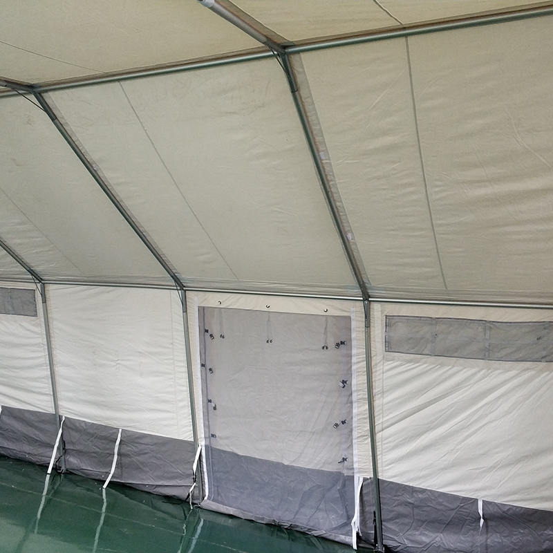 Tenda base multiuso standard MSF/ICRC/IFRC da 45 m² utilizzata per scuola, ufficio, clinica