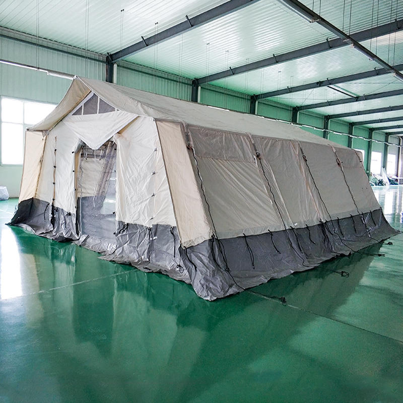 Tenda base multiuso standard MSF/ICRC/IFRC da 45 m² utilizzata per scuola, ufficio, clinica