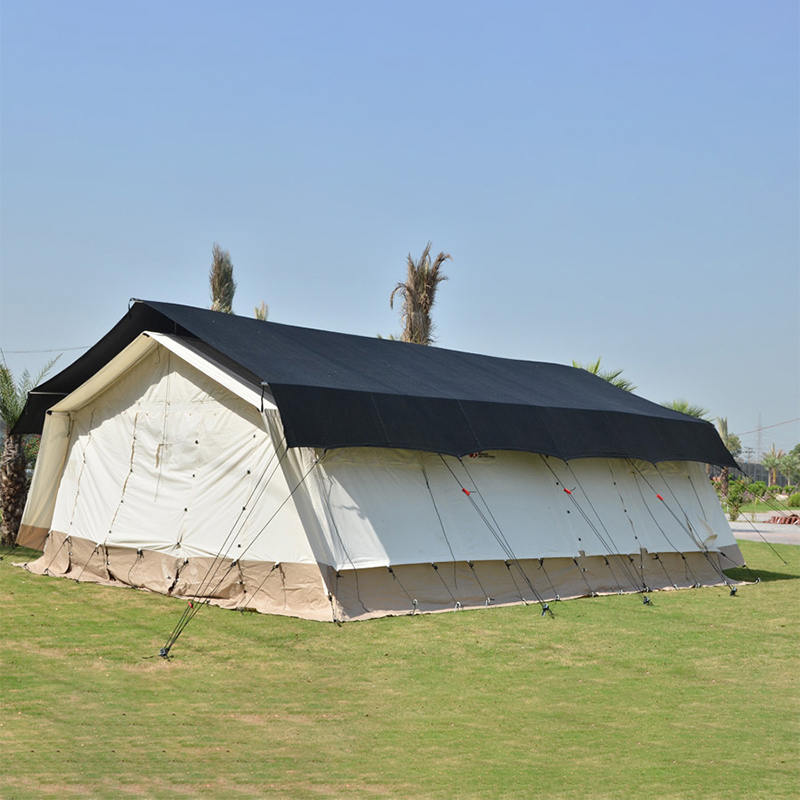 Tenda base multiuso standard MSF/ICRC/IFRC da 45 m² utilizzata per scuola, ufficio, clinica