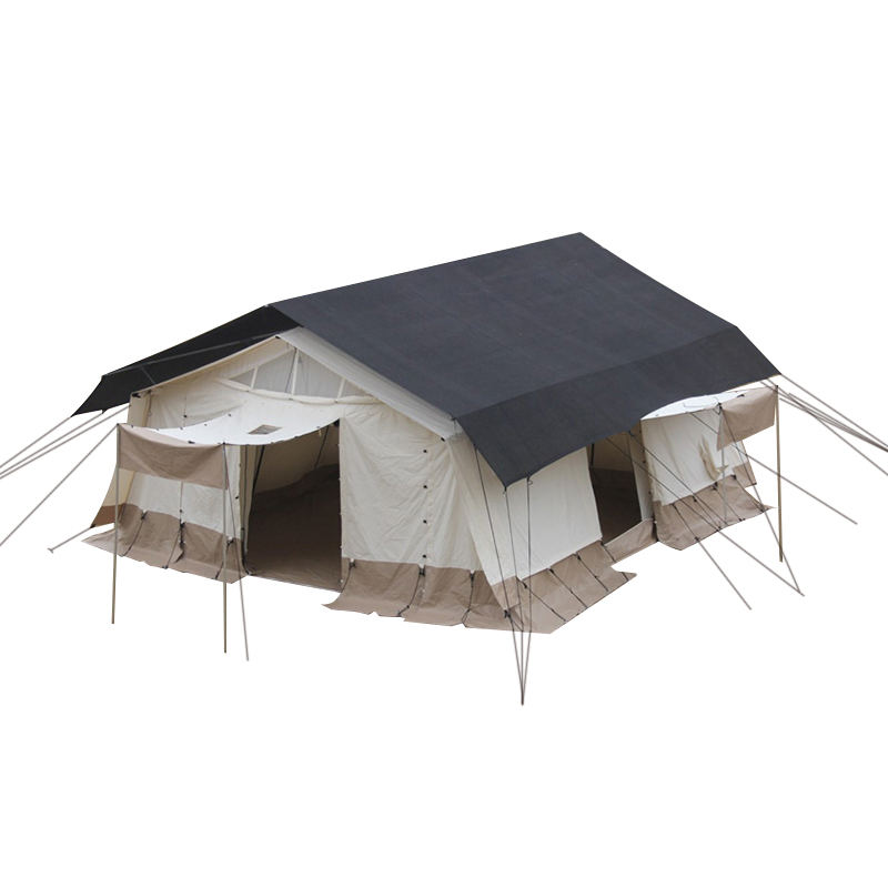 Tenda base multiuso standard MSF/ICRC/IFRC da 45 m² utilizzata per scuola, ufficio, clinica