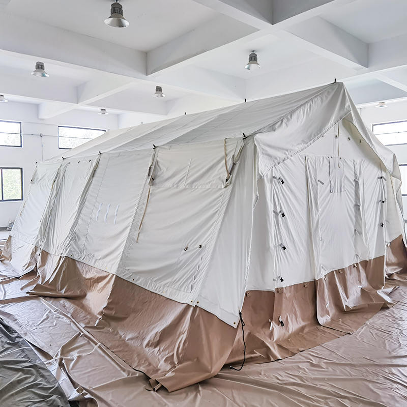 Tenda base multiuso standard MSF/ICRC/IFRC da 45 m² utilizzata per scuola, ufficio, clinica