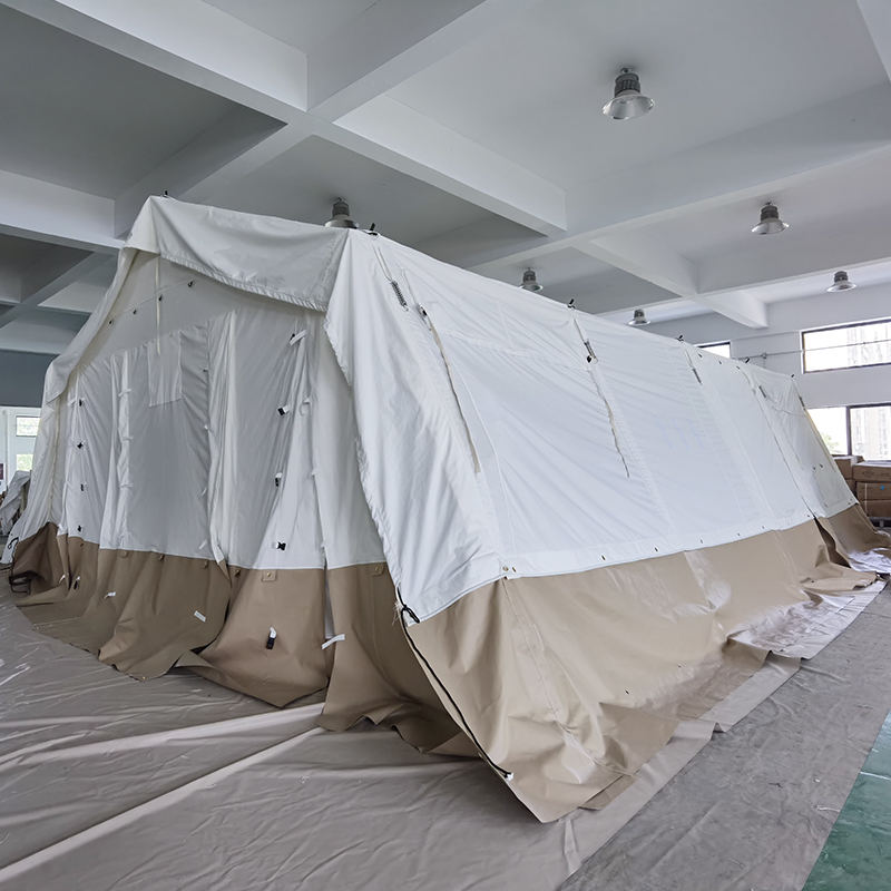 Tenda base multiuso standard MSF/ICRC/IFRC da 45 m² utilizzata per scuola, ufficio, clinica