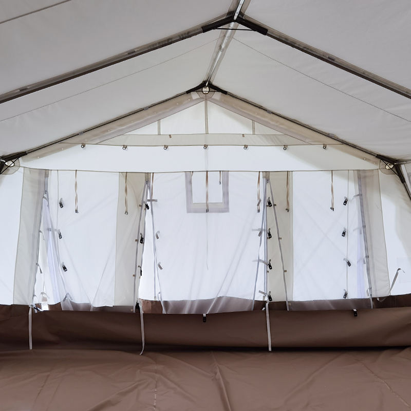 Tenda base multiuso standard MSF/ICRC/IFRC da 45 m² utilizzata per scuola, ufficio, clinica