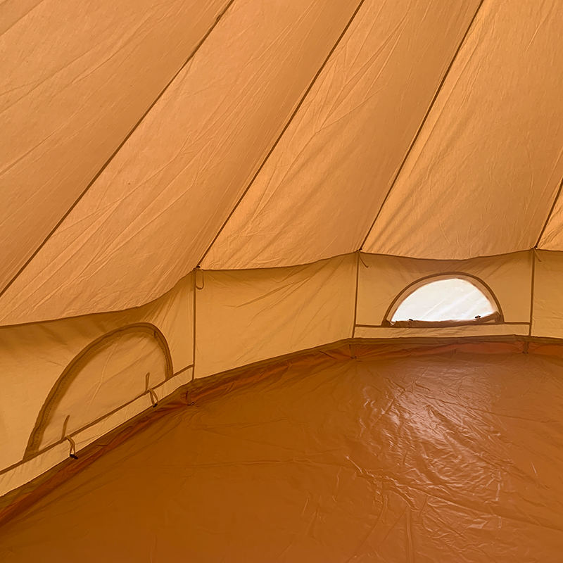 Tenda a campana in tela da 4 m per 4 persone per campeggio familiare