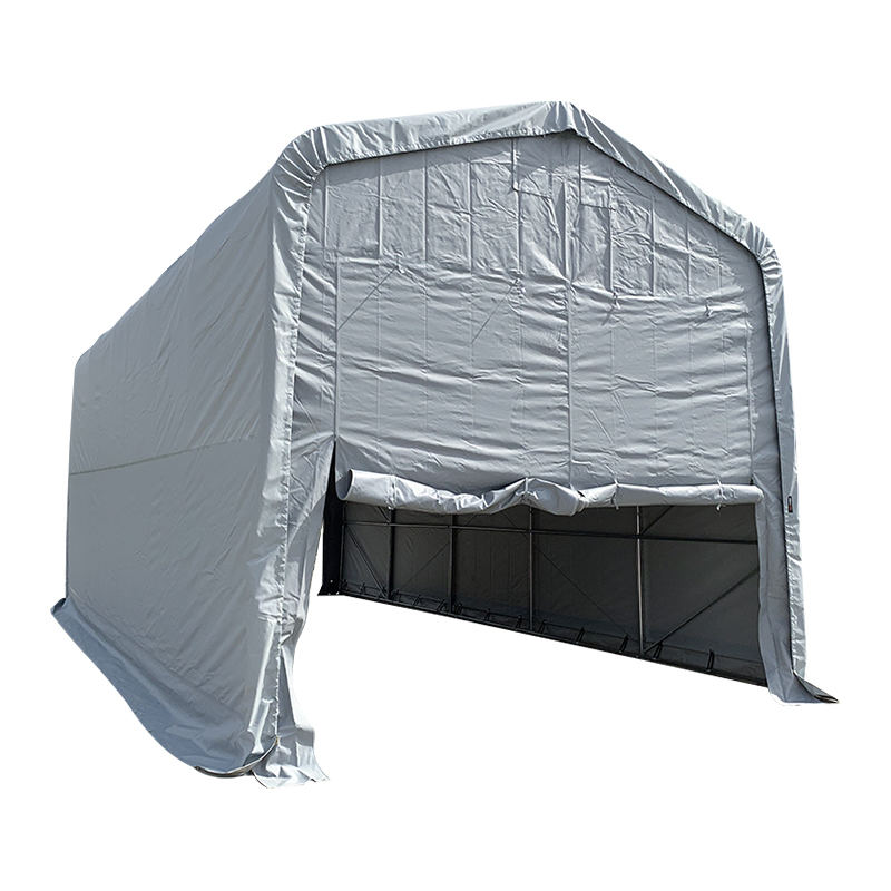 Tenda di stoccaggio per magazzino esterno ad altezza laterale 5X10 4m Garage flessibile di grandi dimensioni