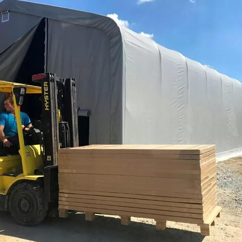 Tenda parasole per magazzino resistente ai raggi UV ad altezza laterale 8X12 4m