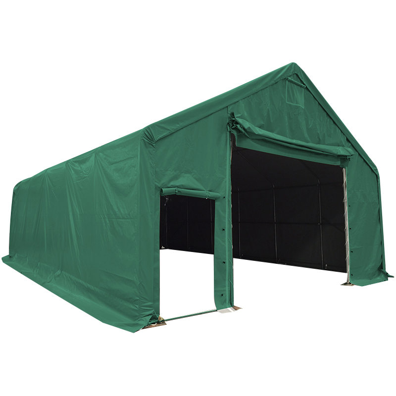 Tenda di stoccaggio verde industriale di grandi dimensioni per magazzino in PVC 8X12m-3m