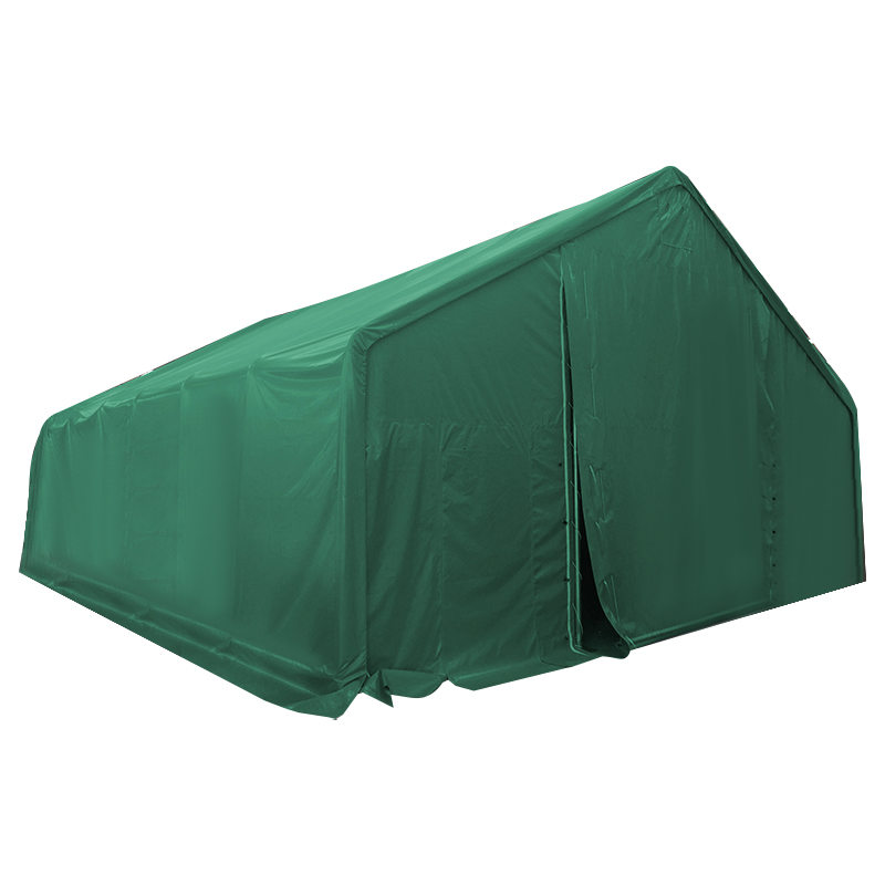 Tenda di stoccaggio per magazzino verde resistente in PVC 10X12m-3m