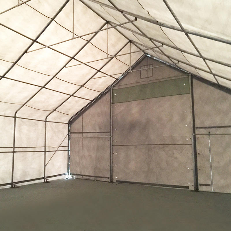 Tenda di stoccaggio per magazzino verde resistente in PVC 10X12m-3m