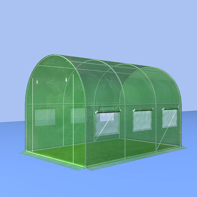 Piccoli tunnel in polietilene 2x3x2m per giardini