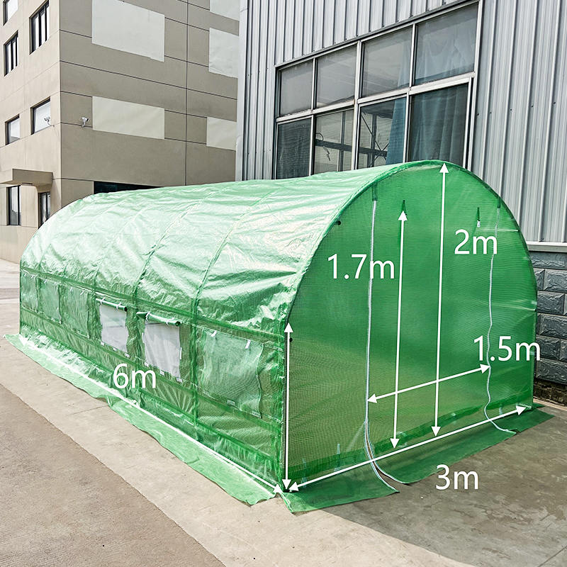 Serra con copertura rotonda Weatherguard 3x6x2m e polytunnel