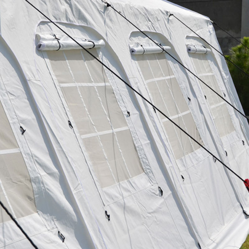 Tenda Huggy ignifuga multiuso standard UNICEF da 42 m²