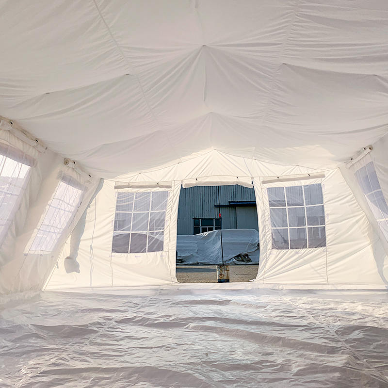 Tenda Huggy ignifuga multiuso standard UNICEF da 42 m²