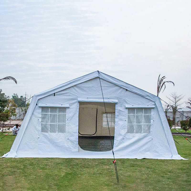 Tenda Huggy ignifuga multiuso standard UNICEF da 42 m²