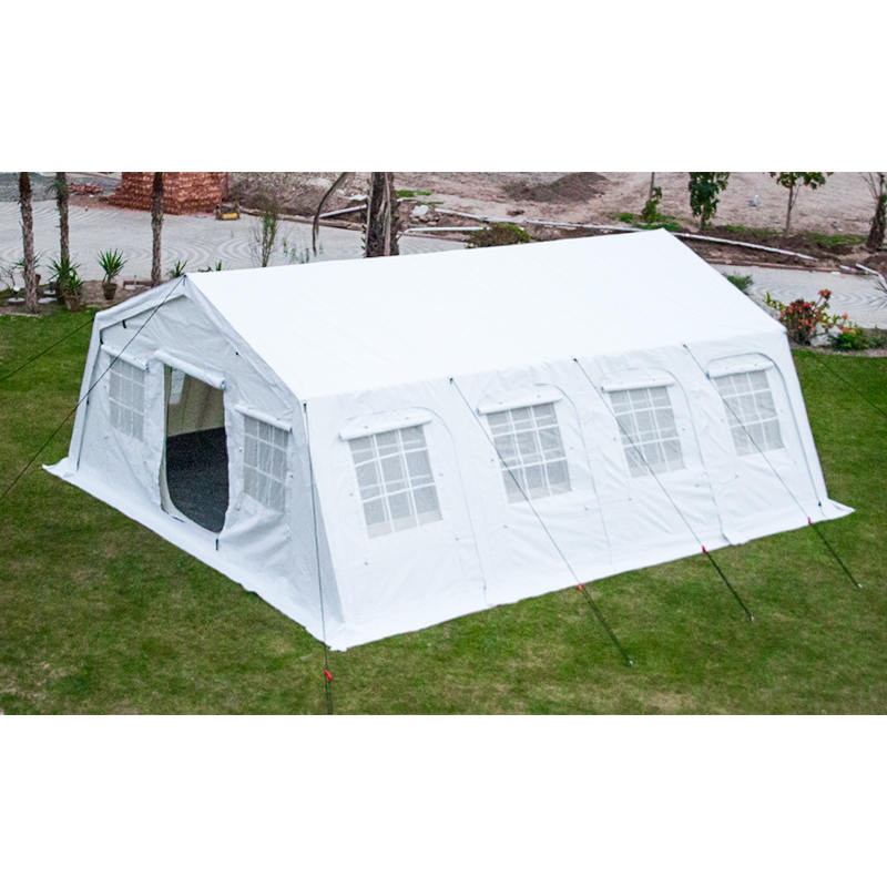 Tenda Huggy ignifuga multiuso standard UNICEF da 42 m²