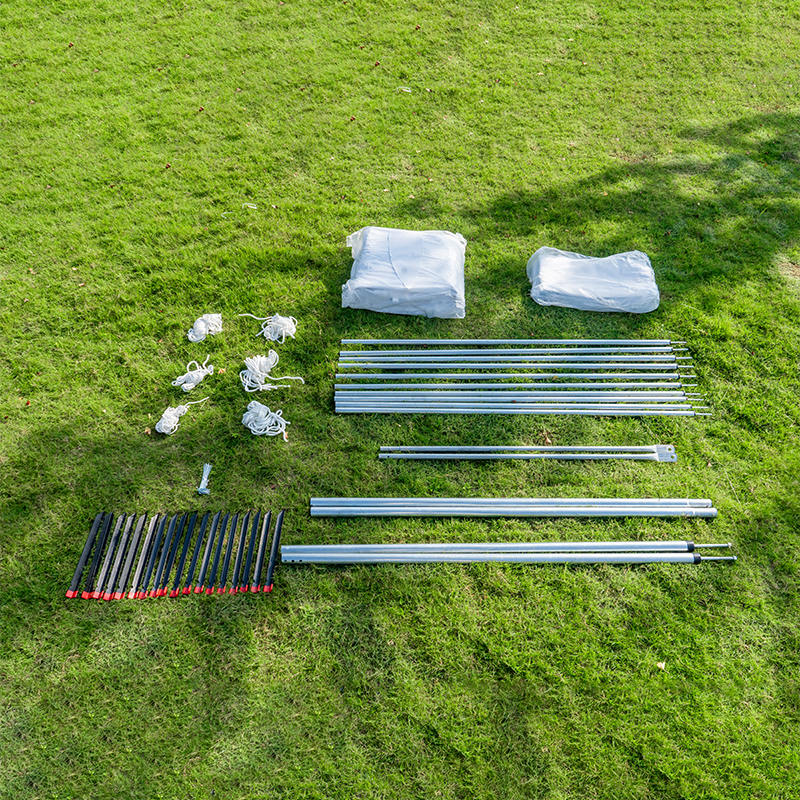 Tenda con palo a baldacchino in PVC bianco da 20