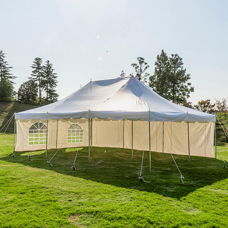 Tenda con palo per festa di matrimonio ignifuga in PVC da 20