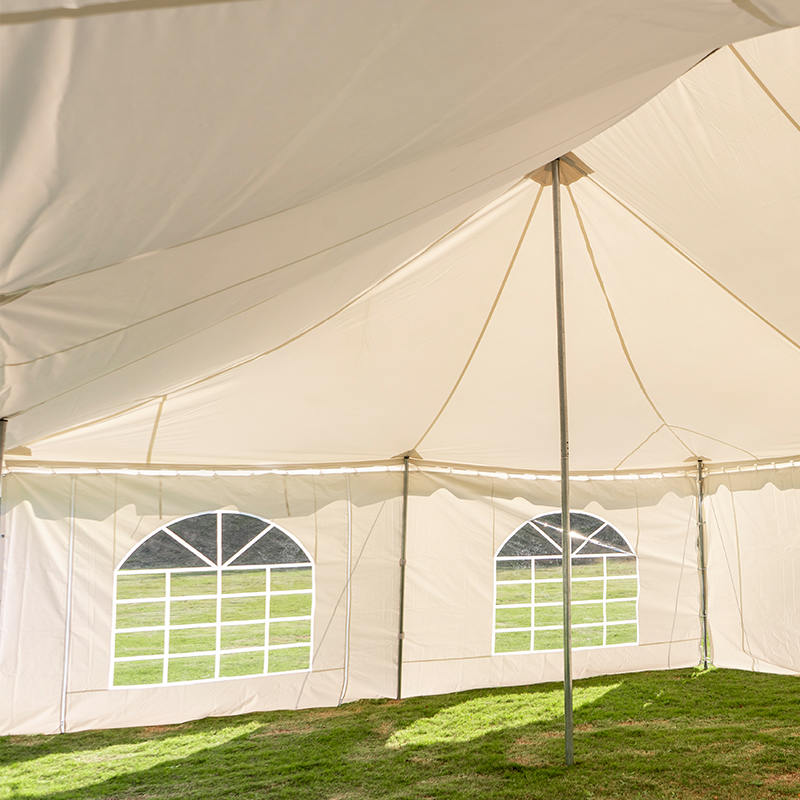 Tenda con palo a baldacchino in PVC bianco da 20