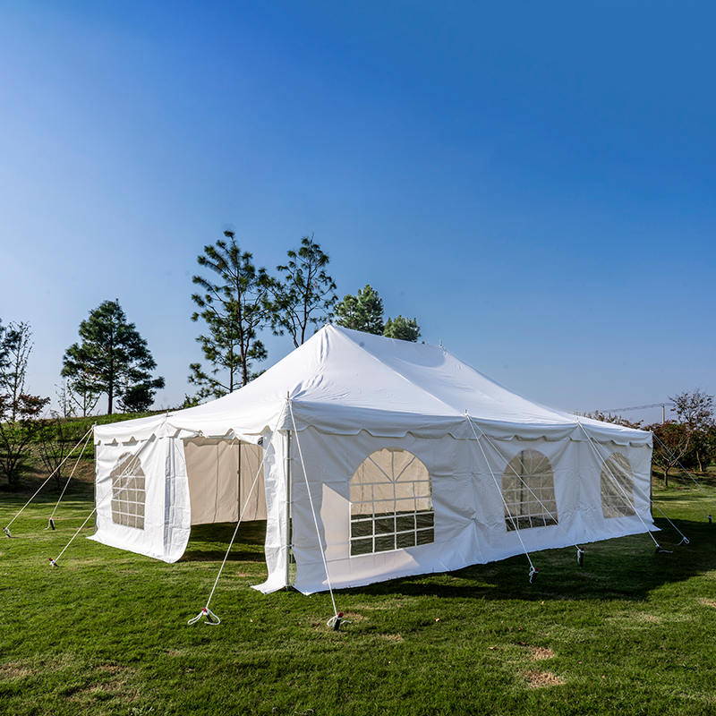 Tenda con palo per festa di matrimonio ignifuga in PVC da 20