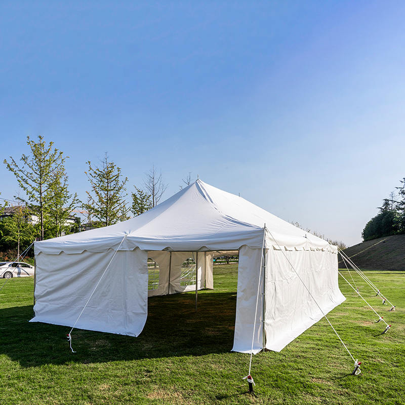 Tenda con palo per festa di matrimonio ignifuga in PVC da 20