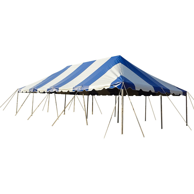 Tenda tradizionale con palo per feste in PVC impermeabile 5X10 m