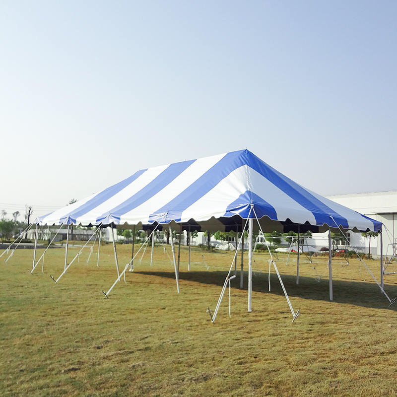 Tenda tradizionale con palo per feste in PVC impermeabile 5X10 m